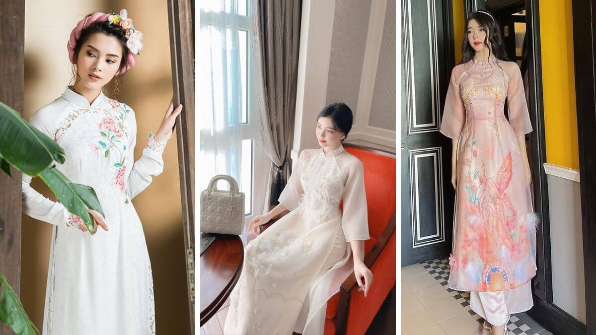 Các kiểu áo dài cách tân cho cô dâu khác nhau sẽ mang đến nét đẹp khác nhau