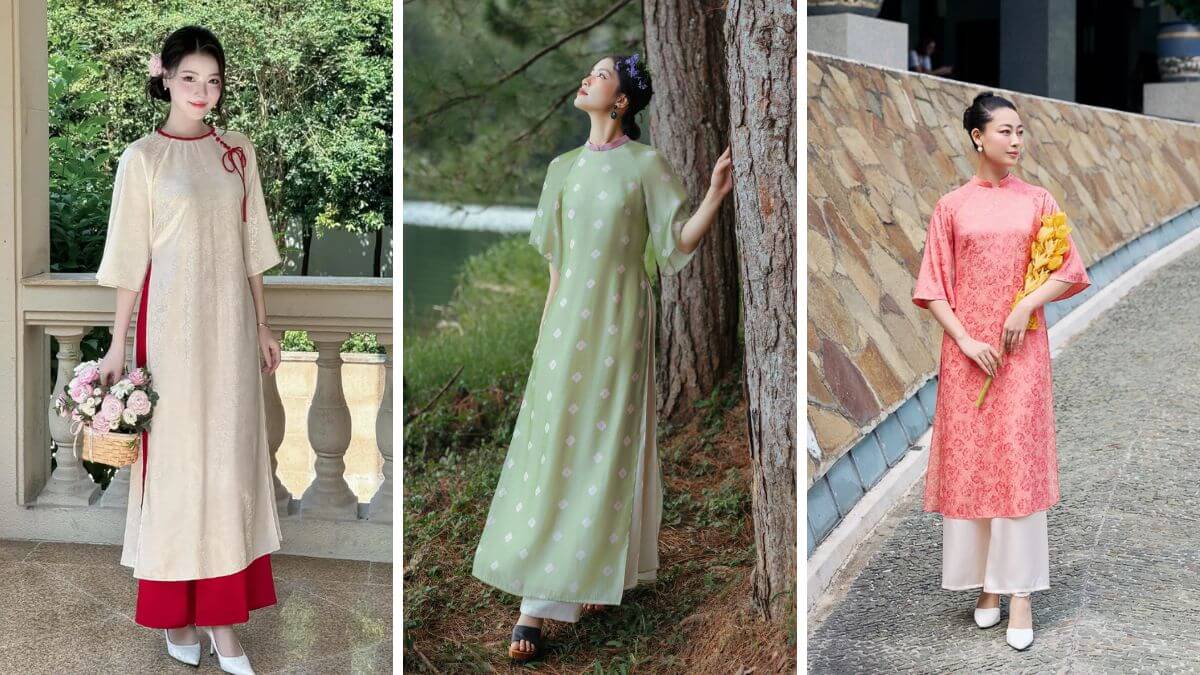 Áo dài suông đang dần trở nên phổ biến hơn đối với mọi người