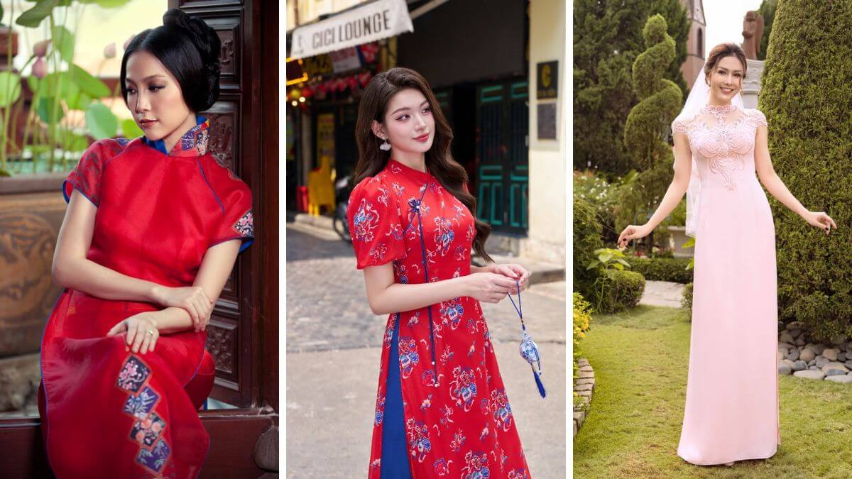 Các mẫu áo dài tay ngắn ngày càng đa dạng