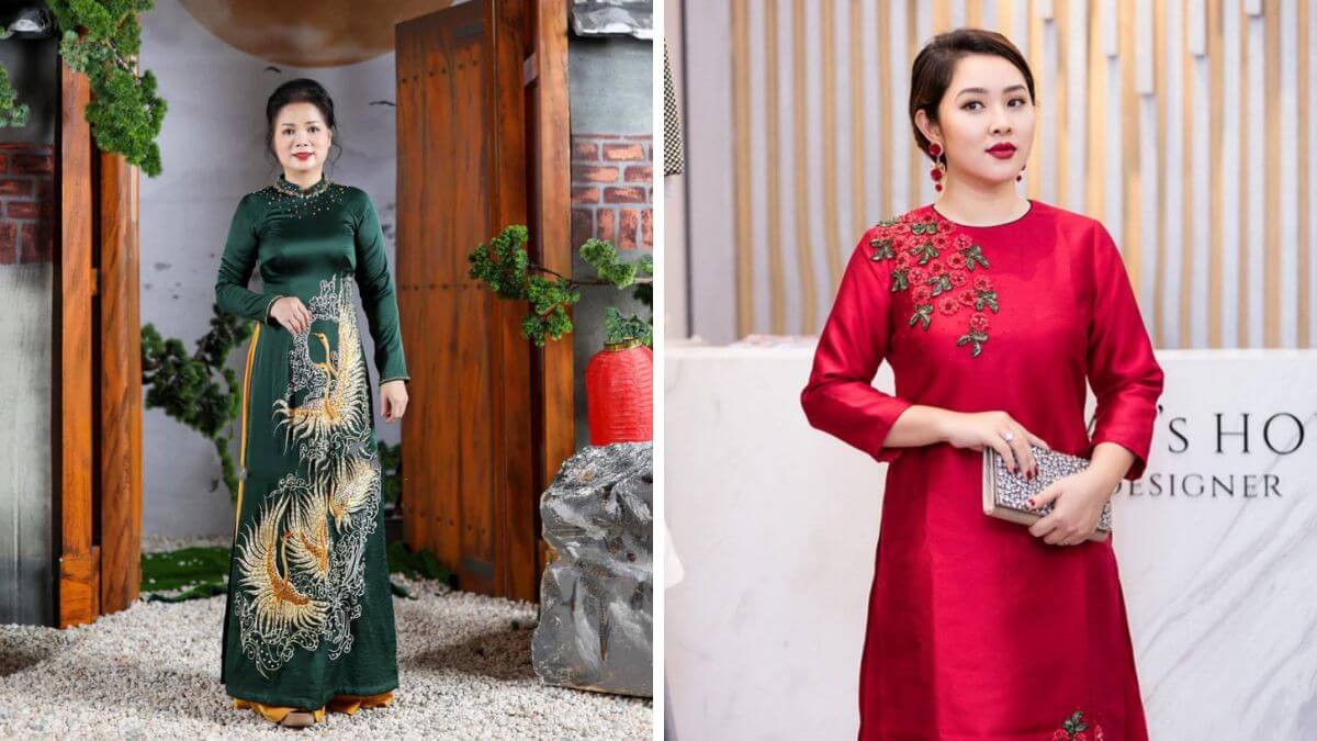 Việc chọn áo dài cho bà sui mập cần lựa chọn dựa trên các yếu tố khác nhau