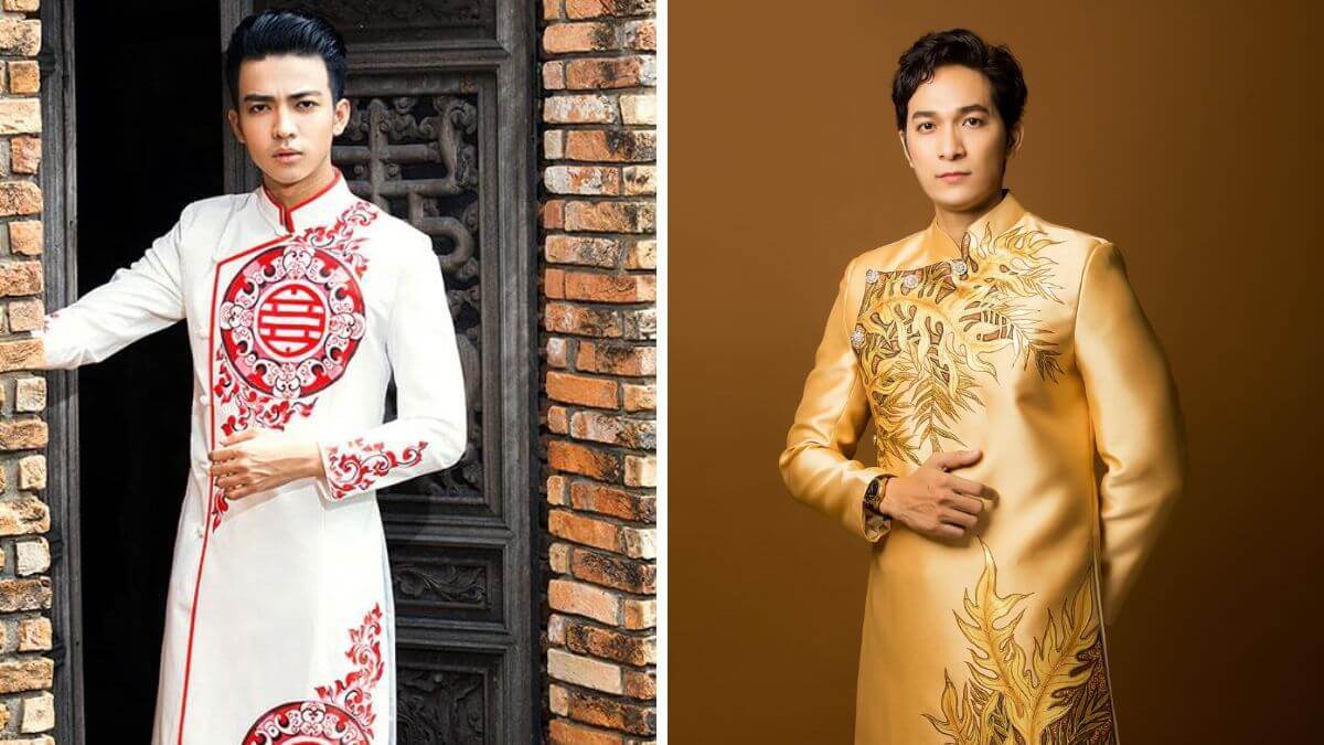 Các mẫu áo dài nam cách tân ngày càng được nhiều người yêu thích