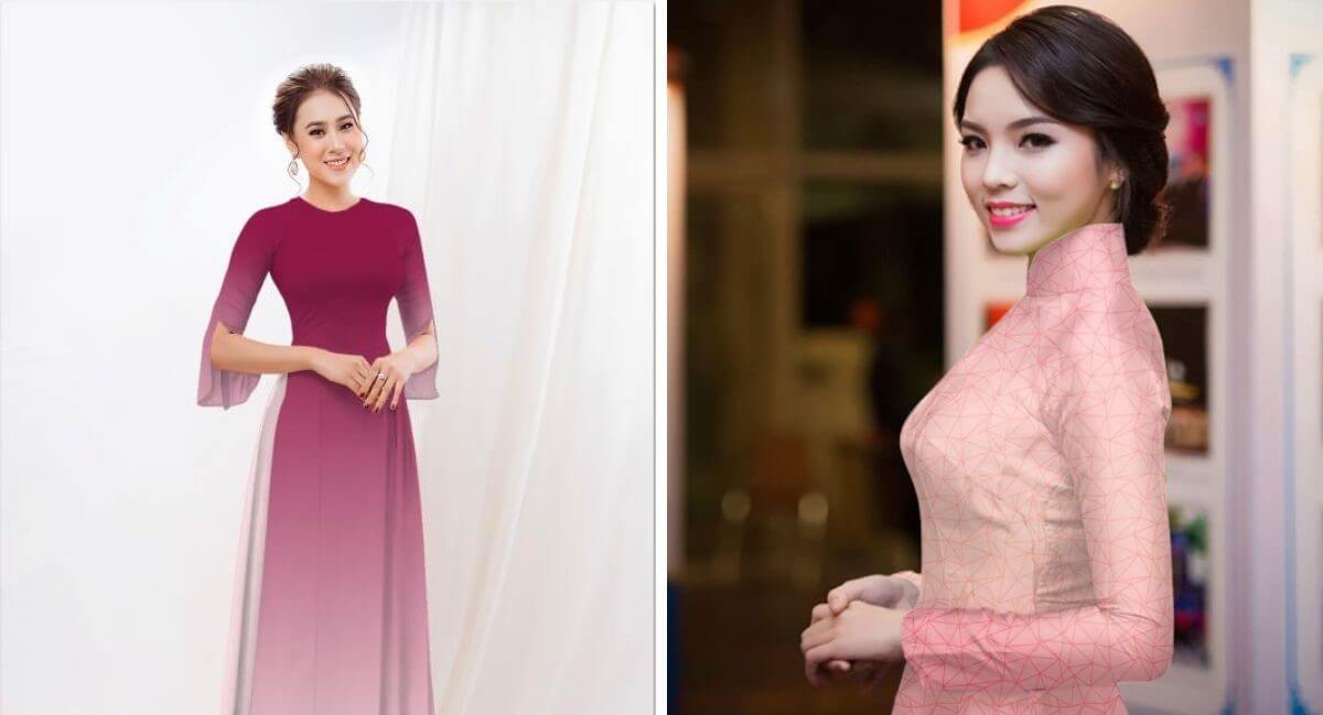 Bạn có thể kết hợp các màu sắc khác nhau cho áo dài loang màu của mình