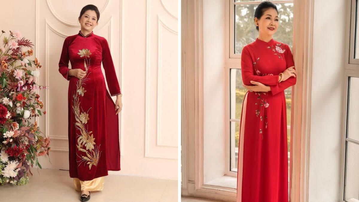 Áo dài người lớn tuổi thường chú trọng đến sự thoải mái