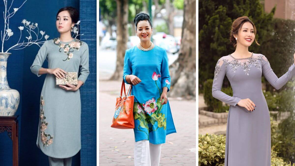 Các kiểu áo dài cách tân tuổi 60 ngày càng đa dạng