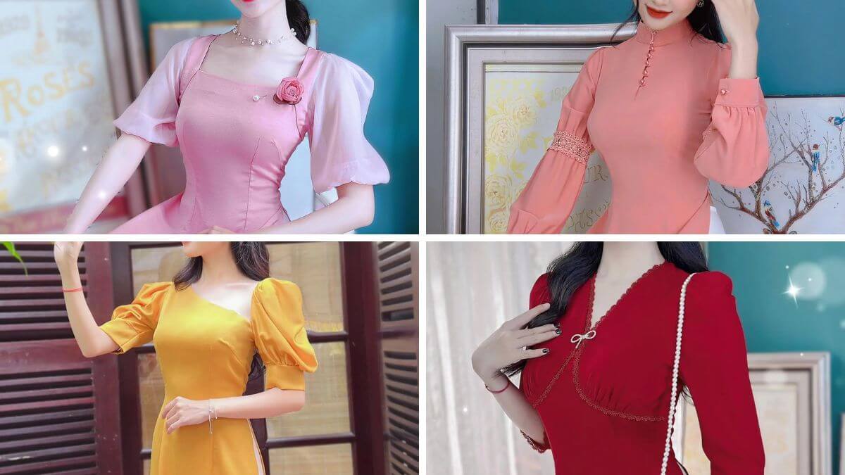 Các kiểu cổ áo dài cách điệu ngày càng đa dạng